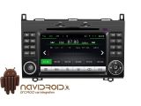 Navidroid® Mercedes 2005/11 Clase A W169, B W245, Viano, Vito, Sprinter - Android 4.4.4, GPS, 7" HD 1080P, DVD, BT, WI-FI, Quad Core, 16GB, Mirror Link