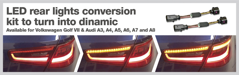LED rear lights conversion kit to turn into dinamic