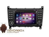 Navidroid® Mercedes 2004/10 Clase C, CLC, CLS, G - Android 4.4.4, GPS, 7" HD 1080P, DVD, BT, WI-FI, Quad Core, 16GB, Mirror Link