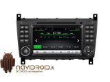 Navidroid® Mercedes 2004/10 Clase C, CLC, CLS, G - Android 4.4.4, GPS, 7" HD 1080P, DVD, BT, WI-FI, Quad Core, 16GB, Mirror Link