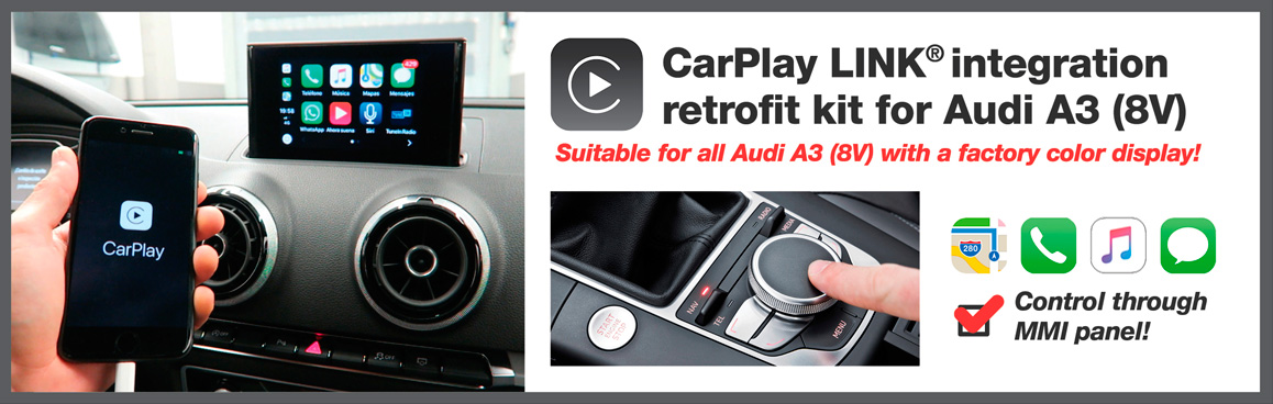 CarPlay LINK® Audi A3 (8V)
